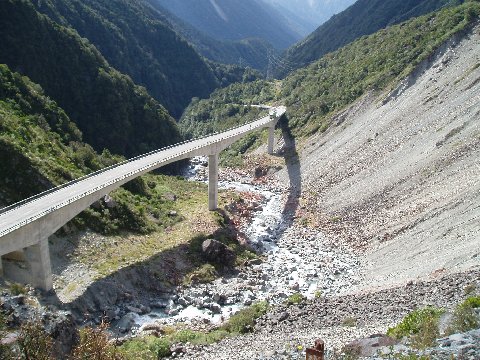 The viaduct leading up to Arthur's Pass