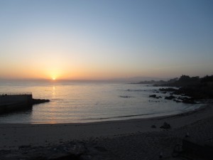 Sunrise over Monterey bay
